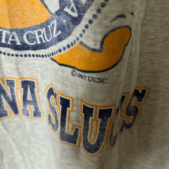 VTG 1997 UC Santa Cruz Banana Slugs T Shirt Small - Picture 3 of 4